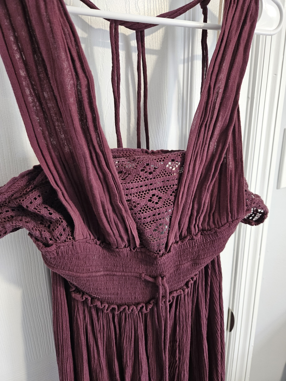 Free People Boho Tiered Maxi Dress - Plum - Picture 6 of 6
